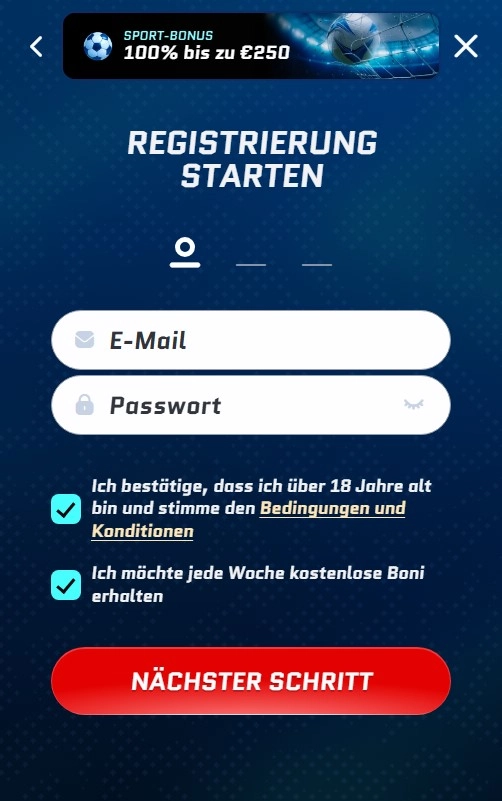 Registrierung und Login